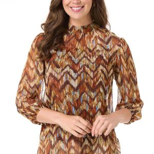 Chevron Mesh Tunic