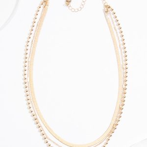 Gold Snake Chain Layered Necklace