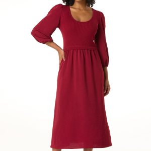 Twofer Ribbed Sweater Dress