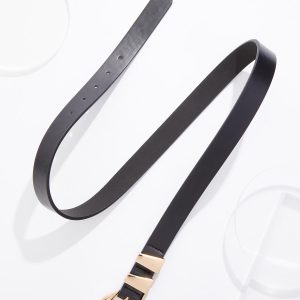 Plus Size Abstract Buckle Belt