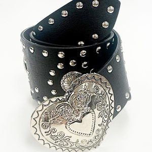 Heart Disc Studded Belt