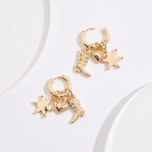 Western Charm Hoop Earrings
