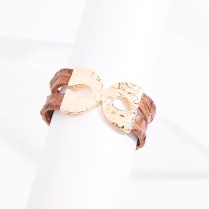 Faux Leather Magnetic Bracelet