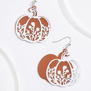 Cutout Pumpkin Earrings