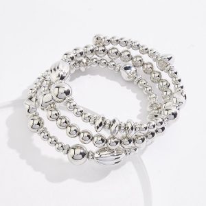 Silver Detail Stretch Coil Bracelet
