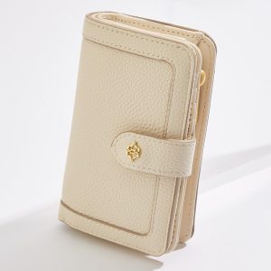 Neutral Faux Leather Wallet