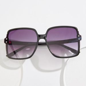 Oversized Black Square Sunglasses