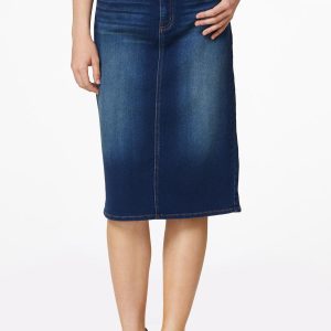 Petite Stretchy Denim Skirt