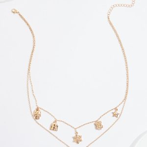 Halloween Charm Layered Necklace