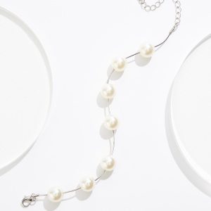 Floating Pearl Ball Bracelet