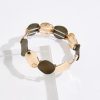 Color Circle Gold Stretch Bracelet