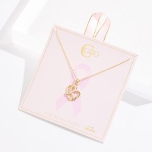 Awareness Ribbon Heart Necklace