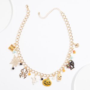 Halloween Charm Chain Necklace