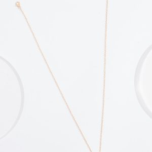 Pave Stone Gold Pendant Necklace