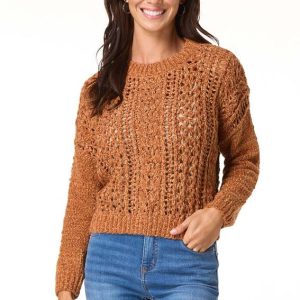 Chenille Open Stitch Sweater