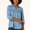 Chambray Snap Front Shirt