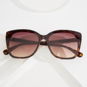 Gold Trim Tortoise Sunglasses