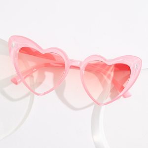 Pink Heart Cat Eye Sunglasses
