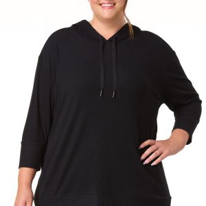 Plus Size Brushed Hacci Hoodie