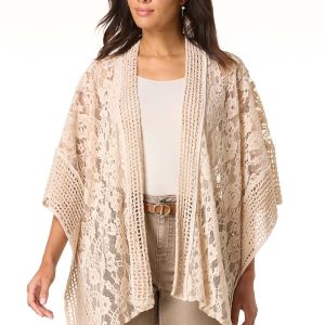 Open Lace Chenille Wrap