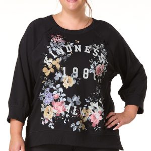 Plus Size Floral Kindness Sweatshirt