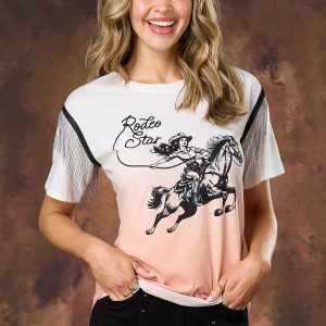 Rodeo Star Metal Fringe Tee
