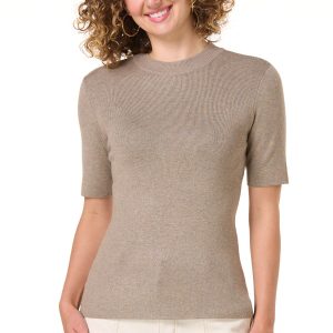 Mock Neck Neutral Sweater