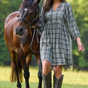 Plaid Babydoll Dress