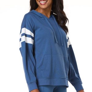 Striped Sleeve Hoodie