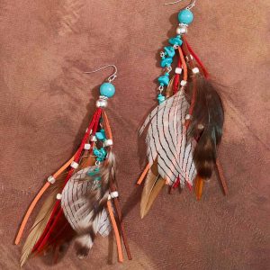 Rodeo Feather Statement Earrings