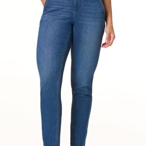 Double Button Pull- On Jeans