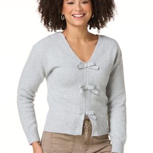 Triple Bow Convertible Sweater