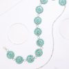 Plus Size Turquoise Stone Flower Chain Belt