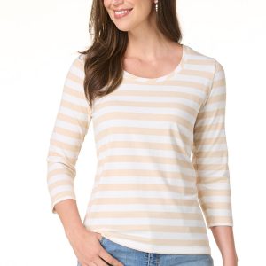 Stripe Scoop Neck Top