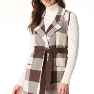 Checkered Sweater Vest