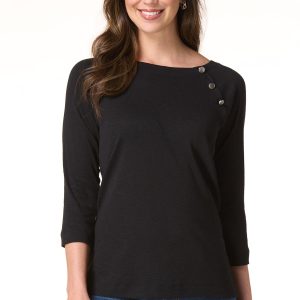 Button Shoulder Top