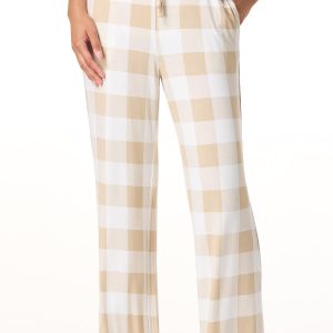 Neutral Plaid Sleep Pants