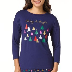 Merry And Bright Tree Sleep Tee