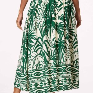 Tropical A- Line Skirt